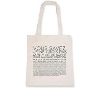La French Touch Sac tote bag citation Otis Vous Savez… - Imprimé en France - Sac en toile coton 100% bio - Cadeau Anniversaire Film et Série Humour original rigolo