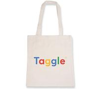 La French Touch Sac tote bag TAGGLE - Imprimé en France - Sac en toile coton 100% bio - Cadeau Anniversaire Humour Punchlines original rigolo
