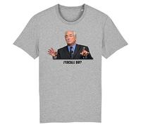 La French Touch T-Shirt DSK - J'encule Qui? - pour Homme - Imprimé en France - Coton 100% Bio - Cadeau Anniversaire EVG Humour Original Rigolo (Gris, M)