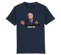 La French Touch T-Shirt DSK - J'encule Qui? - pour Homme - Imprimé en France - Coton 100% Bio - Cadeau Anniversaire EVG Humour Original Rigolo (Marine, XL)