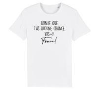 La French Touch T Shirt Jean-Claude Dusse: Vas-y Fonce! - pour Homme - Imprimé en France - Coton 100% Bio - Cadeau Anniversaire Film et Série Humour Original Rigolo (Blanc, M)