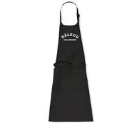 La French Touch Tablier homme humour Raleur mais adorable - 100% coton bio - Imprimé en France - Cadeau Anniversaire Humour Papa original rigolo (Noir)