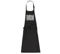 La French Touch Tablier humoristique Kaamelott Ma recette du bonheur - 100% coton bio - Imprimé en France - Cadeau Anniversaire Cuisine Film et Série original rigolo (Noir)