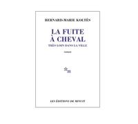 La fuite à cheval très loin dans la ville