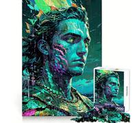 La Fureur de Poséidon︰ Seigneur des Profondeurs Puzzle 1000 Pièces pour Adultes Jeu de Logique Transparent Découpe Parfaite Cadeau Créatif (50x75cm)