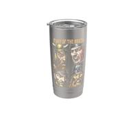 La fureur des guerriers vikings du Valhalla du Nord Gobelet isotherme en acier inoxydable double paroi