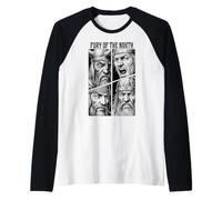 La Fureur des Guerriers Vikings du Valhalla du Nord Manche Raglan