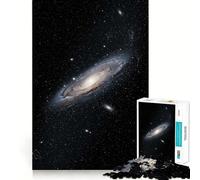 La Galaxie d'Andromède dans l'espace étoilé Puzzle Adulte 1000 pièces Jeu de mémorisation Haute précision Activité Manuelle Exercice Mental Calme à Faire à la Maison (50x75cm)