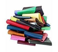 La Garzarara - Chutes de Cuir Unis - Minimum 10x15 cm - 1kg - Sélection Aléatoire pour Artisanat, Couture et Créations Fait-Main - Métallisés, Lisses ou Non - B 186