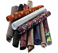 LA GARZARARA Sélection exclusive de découpes de peaux imprimées de taille moyenne, taille minimale est de 20 x 25 cm - 2 kg, assortiment aléatoire, mélange de couleurs, motifs, impressions, LAG-32-2