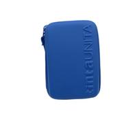 La Gazza Trousse de couleur Untia ONE TIME complète à 3 compartiments 1 zip - New 2025/2026, bleu, Trousse scolaire