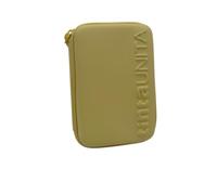 La Gazza Trousse de couleur Untia ONE TIME complète à 3 compartiments 1 zip - New 2025/2026, Jaune Ocre, Trousse scolaire