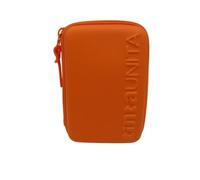 La Gazza Trousse de couleur Untia ONE TIME complète à 3 compartiments 1 zip - New 2025/2026, orange., Trousse scolaire