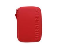 La Gazza Trousse de couleur Untia ONE TIME complète à 3 compartiments 1 zip - New 2025/2026, Rouge charge, Trousse scolaire