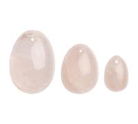La Gemmes Yoni - ensemble de boules de geisha - quartz rose (3 pièces)