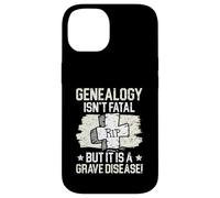 La généalogie n'est Pas mortelle mais C'est Un généalogiste des Maladies Graves Coque pour iPhone 14