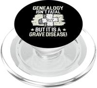 La généalogie n'est Pas mortelle mais C'est Un généalogiste des Maladies Graves PopSockets PopGrip pour MagSafe