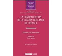 La généralisation de la cession fiduciaire de créance Philippe Van Steenlandt (Auteur)