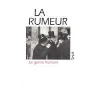 La Genre humain, n° 05 Le Rumeur - Collectif - Seuil - broché - Revue