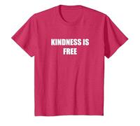 La gentillesse est Gratuite T-Shirt, Enfant, Rouge Chiné, 3 Ans