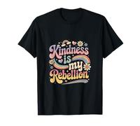 La gentillesse est ma rébellion Rétro Groovy Kindhearted T-Shirt