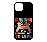 La gentillesse est Une Belle façon d'aimer l'arc-en-Ciel LGBTQ Gay Pride Coque pour iPhone 15 Plus