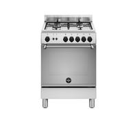La Germania – Cuisinière à gaz AMN664GXV 4 feux avec four Inox A+ 60 x 60