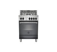 LA GERMANIA AMN664ENET Cuisine 4 Feux Four Électrique 60 Multifonctions Noir A