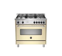 LA GERMANIA AMN965GCRT Cuisine 90CM 5 Feux Four A Gaz Crème Classe A+
