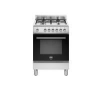 Bertazzoni La Germania Futura FTR664EXV/24 four et cuisinière Electrique Gaz Noir, Acier inoxydable