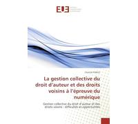 La gestion collective du droit d’auteur et des droits voisins à l’épreuve du numérique: Gestion collective du droit d’auteur et des droits voisins : difficultés et opportunités