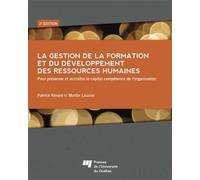 GESTION DE LA FORMATION ET DU DEVELOPPEMENT DES RESSOURCES H