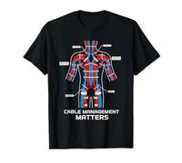 La Gestion des câbles Compte l'anatomie Humaine et l'humour technologique T-Shirt
