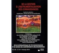 La gestion des connaissances revue rip 49 primtemps 2014 EDITIONS ESKA (Auteur)