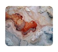 La Glace Et Le Feu Se Rencontrent avec du Marbre Tapis De Souris Portable Mousepad Antidérapant Tapis De Souris Gaming pour Ordinateur Travail Maison 25X30Cm
