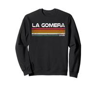La Gomera Espagne Retro Palm Sunset Tropical Beach Sweatshirt