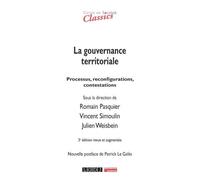 La gouvernance territoriale Processus, reconfigurations, contestations - Collectif - Lgdj - broché - Etude