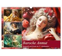 La grâce baroque. Romantisme et grâce au XVIIe siècle, Version française (Calendrier mural 2026 DIN A3 portrait), Calendrier CALVENDO mensuel