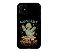La grâce de Dieu me Permet de Charlatan Christian Duck Coque pour iPhone 11