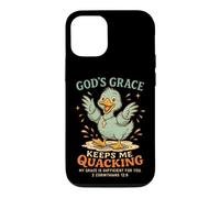 La grâce de Dieu me Permet de Charlatan Christian Duck Coque pour iPhone 12/12 Pro