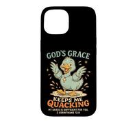 La grâce de Dieu me Permet de Charlatan Christian Duck Coque pour iPhone 15