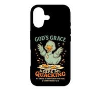 La grâce de Dieu me Permet de Charlatan Christian Duck Coque pour iPhone 17