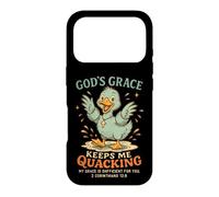 La grâce de Dieu me Permet de Charlatan Christian Duck Coque pour iPhone 17 Pro