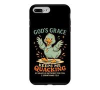 La grâce de Dieu me Permet de Charlatan Christian Duck Coque pour iPhone 7 Plus/8 Plus