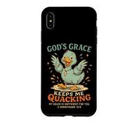 La grâce de Dieu me Permet de Charlatan Christian Duck Coque pour iPhone XS Max