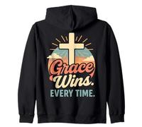 La grâce gagne chaque fois que Christian Cross est né de nouveau en Jésus Sweat à Capuche