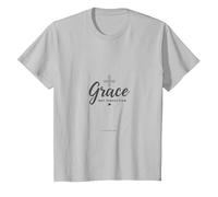 La grâce, Pas la Perfection, Les Hommes chrétiens, la Foi, l'inspiration T-Shirt, Enfant, Argent, 4 Ans
