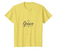 La grâce, Pas la Perfection, Les Hommes chrétiens, la Foi, l'inspiration T-Shirt, Enfant, Citron, 8 Ans