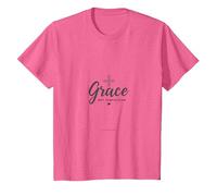 La grâce, Pas la Perfection, Les Hommes chrétiens, la Foi, l'inspiration T-Shirt, Enfant, Rose chiné, 6 Ans