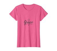 La grâce, Pas la Perfection, Les Hommes chrétiens, la Foi, l'inspiration T-Shirt, Femme, Rose Chiné, XS